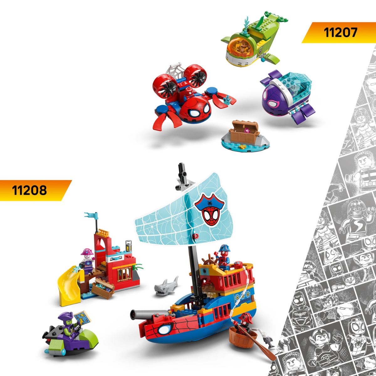 Đồ Chơi Lắp Ráp Người Nhện Đối Đầu Rhino LEGO SPIDEY 11206 (61 Chi Tiết)