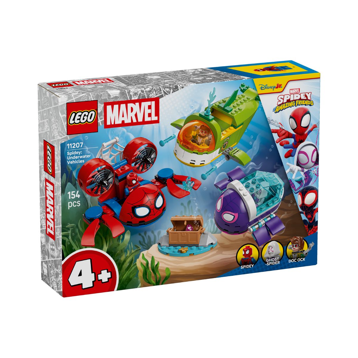 Đồ Chơi Lắp Ráp Người Nhện Và Phương Tiện Dưới Nước LEGO SPIDEY 11207 (154 chi tiết)