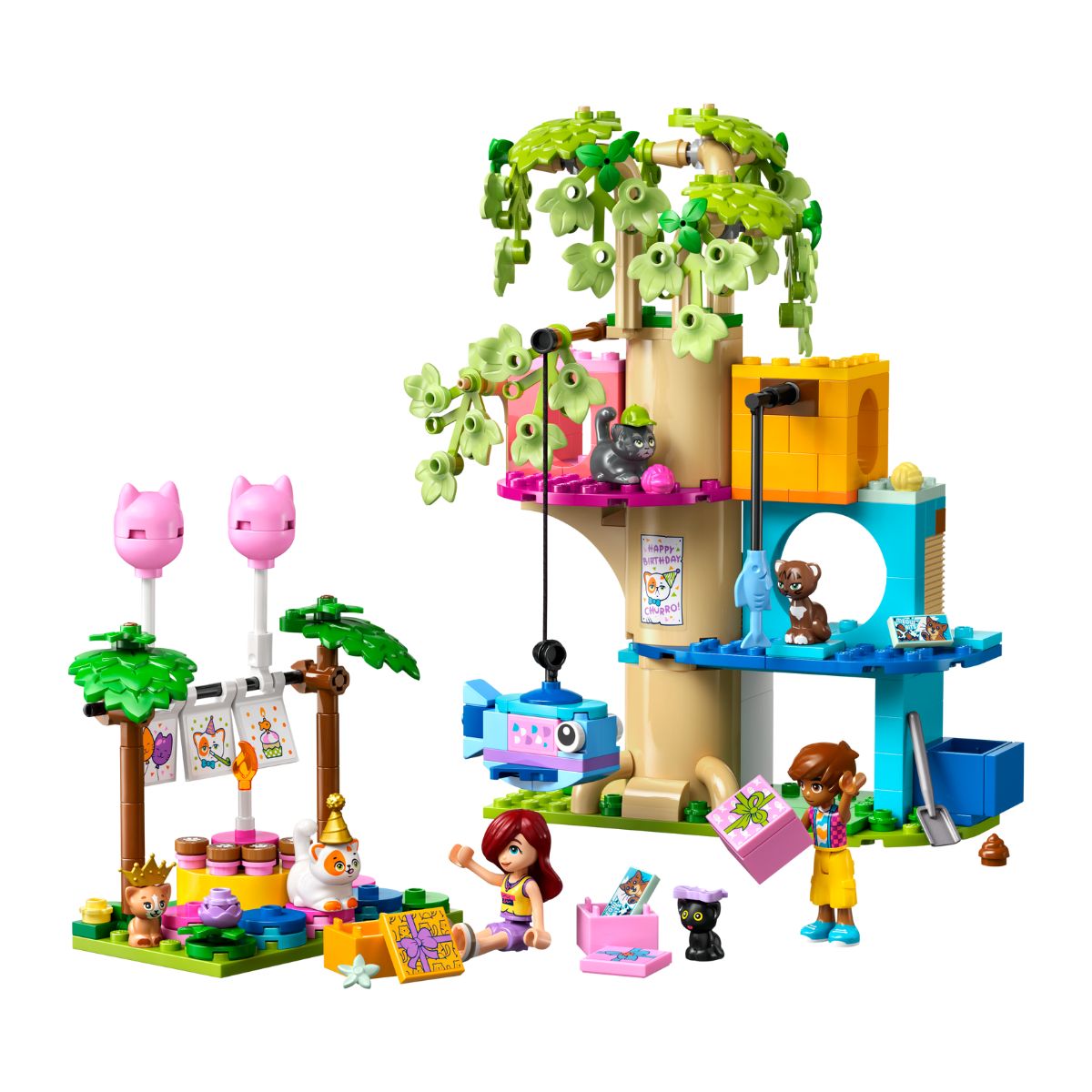 Đồ Chơi Lắp Ráp Nhà Cây Và Bữa Tiệc Sinh Nhật Mèo Con LEGO FRIENDS 42666 (321 chi tiết)