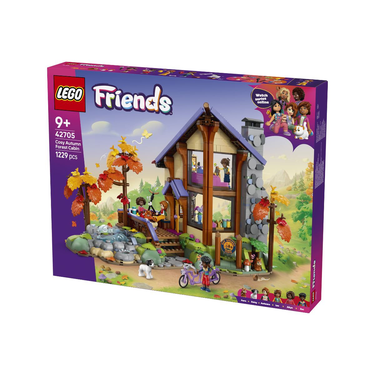 Đồ Chơi Lắp Ráp Nhà Gỗ Ấm Cúng Giữa Rừng Thu LEGO FRIENDS 42705 (1229 chi tiết)