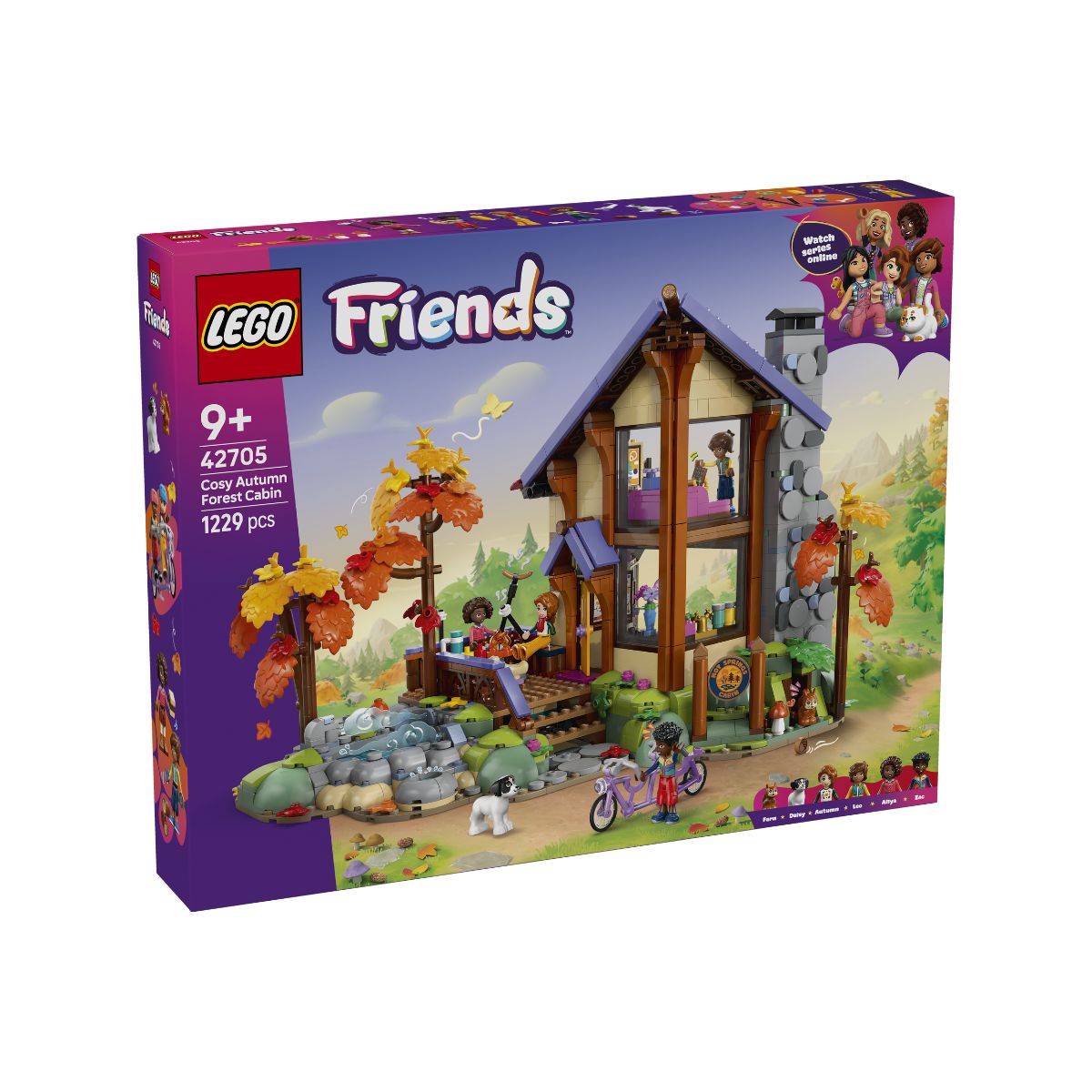 Đồ Chơi Lắp Ráp Nhà Gỗ Ấm Cúng Giữa Rừng Thu LEGO FRIENDS 42705 (1229 chi tiết)