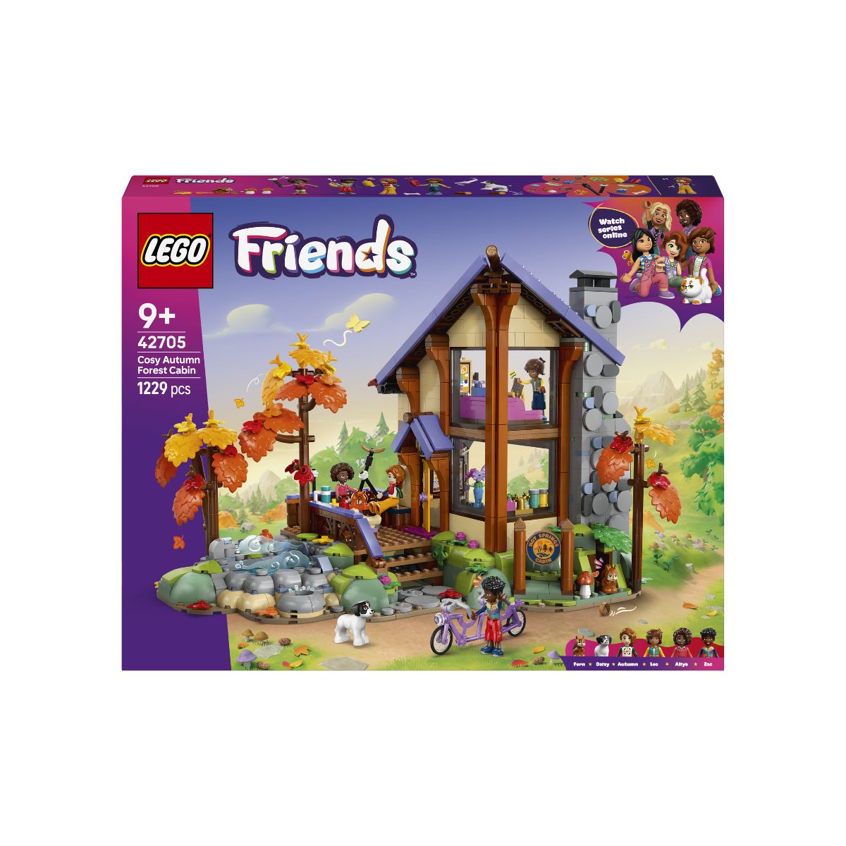 Đồ Chơi Lắp Ráp Nhà Gỗ Ấm Cúng Giữa Rừng Thu LEGO FRIENDS 42705 (1229 chi tiết)