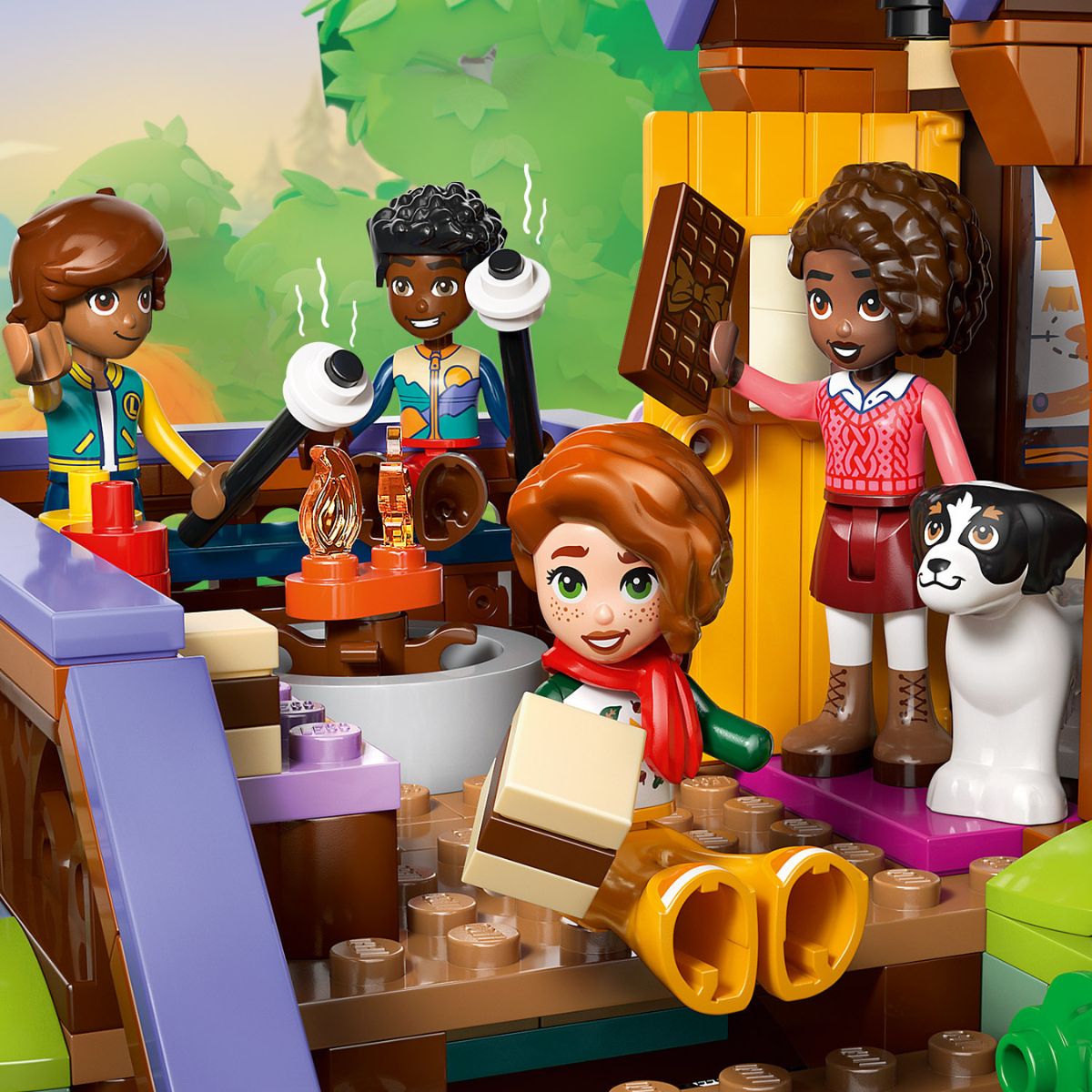 Đồ Chơi Lắp Ráp Nhà Gỗ Ấm Cúng Giữa Rừng Thu LEGO FRIENDS 42705 (1229 chi tiết)