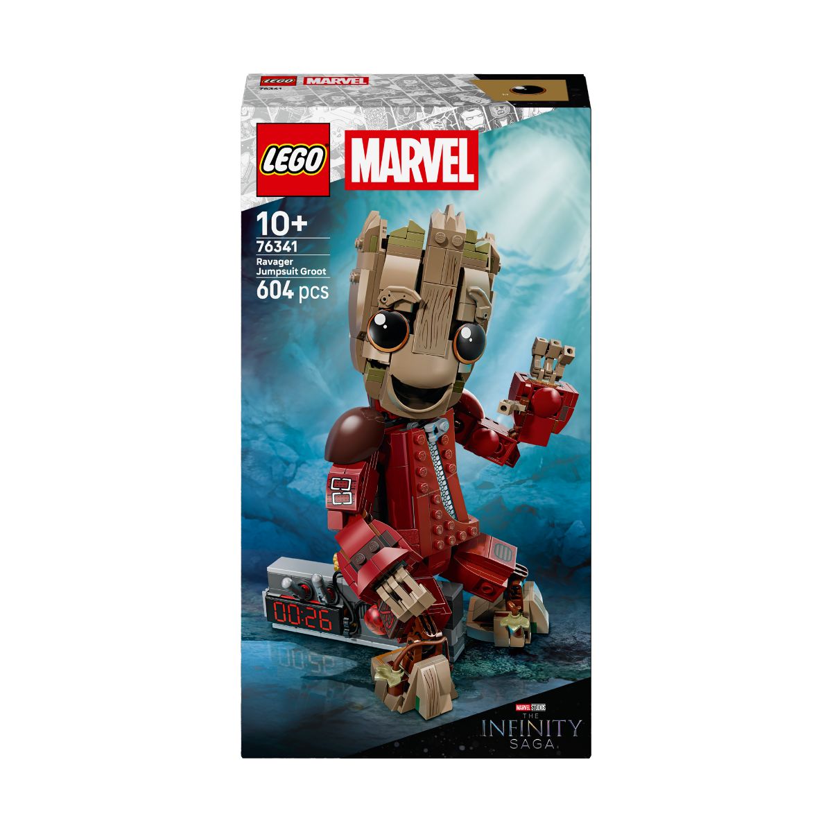 Đồ Chơi Lắp Ráp Nhân Vật Groot Kinh Điển LEGO SUPERHEROES 76341 (604 chi tiết)