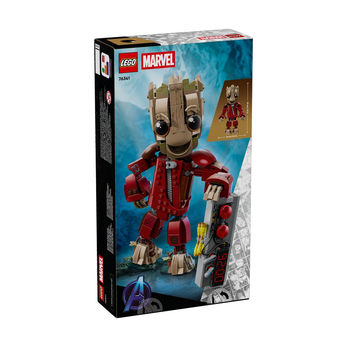 Đồ Chơi Lắp Ráp Nhân Vật Groot Kinh Điển LEGO SUPERHEROES 76341 (604 chi tiết)
