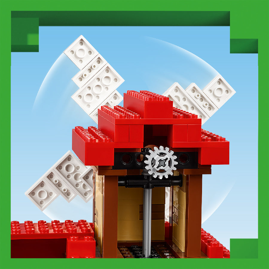 Đồ Chơi Lắp Ráp Nông Trại Cối Xay Gió LEGO MINECRAFT 21262 (462 chi tiết)