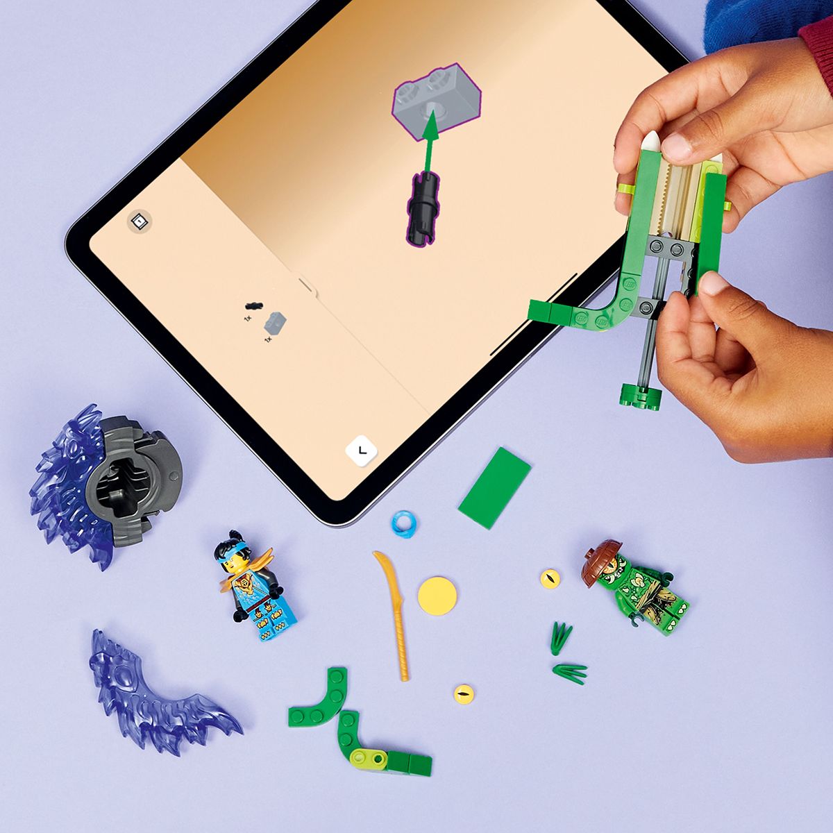 Đồ Chơi Lắp Ráp Nya Đối Đầu Quái Vật Biến Dị LEGO NINJAGO 71849 (49 chi tiết)