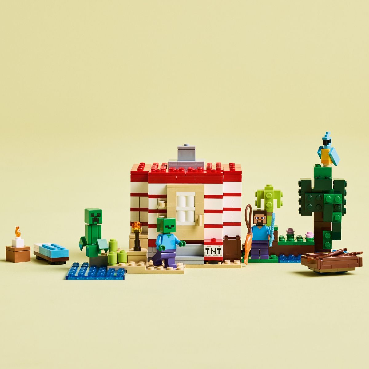 Đồ Chơi Lắp Ráp Pháo Đài TNT Trong Rừng LEGO MINECRAFT 21275 (287 chi tiết)