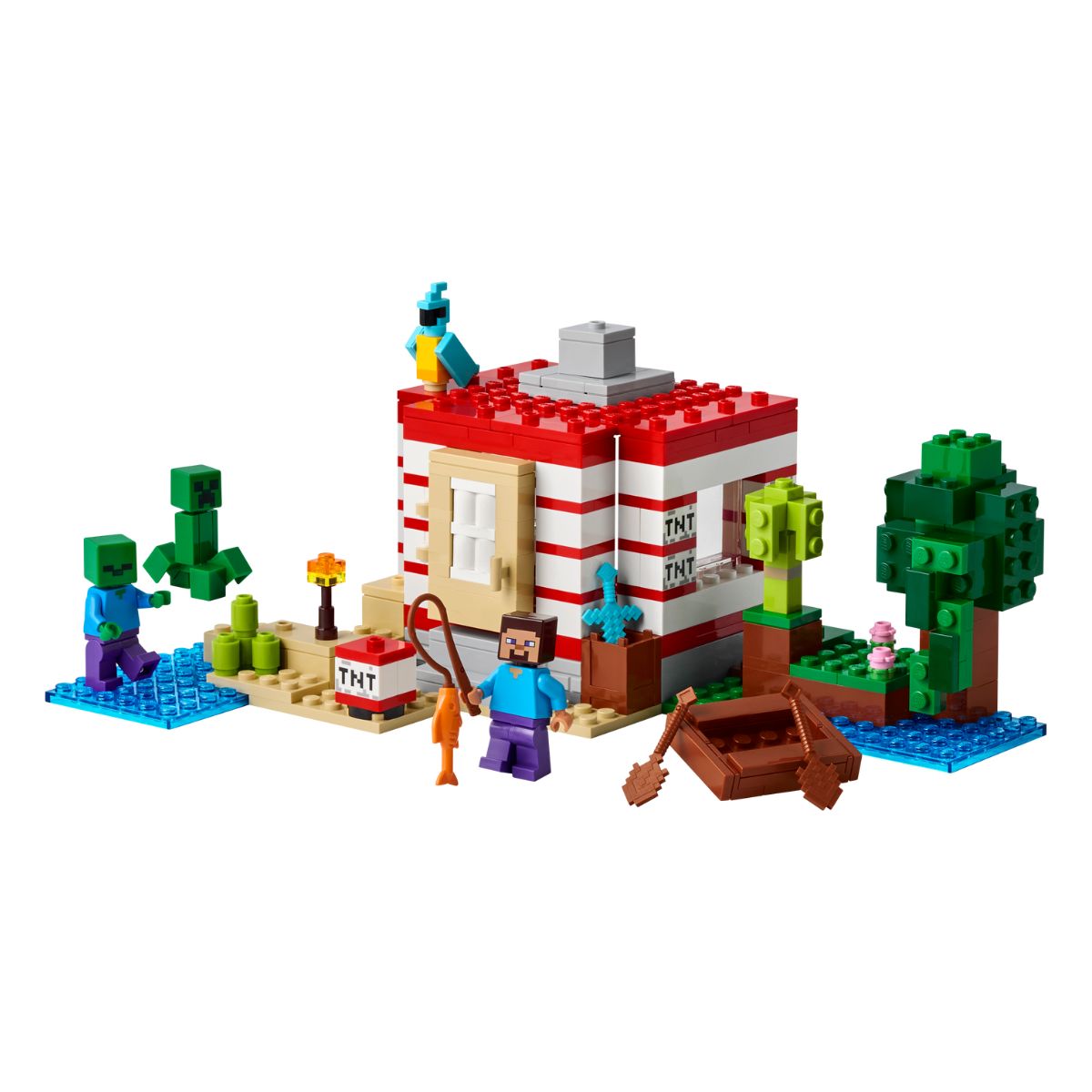 Đồ Chơi Lắp Ráp Pháo Đài TNT Trong Rừng LEGO MINECRAFT 21275 (287 chi tiết)
