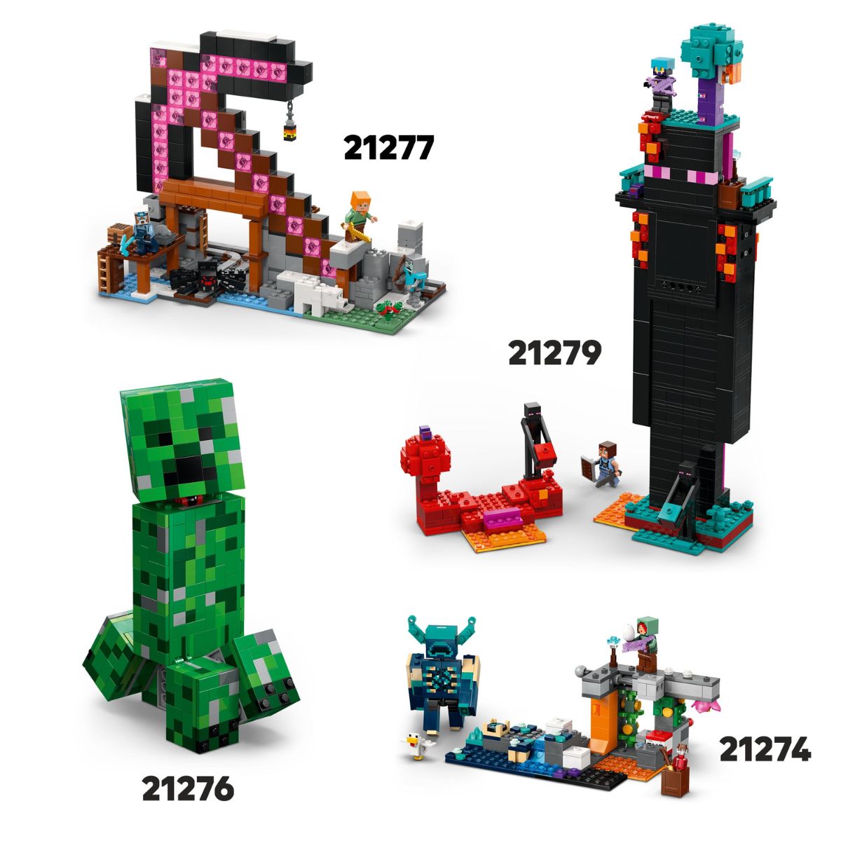 Đồ Chơi Lắp Ráp Pháo Đài TNT Trong Rừng LEGO MINECRAFT 21275 (287 chi tiết)