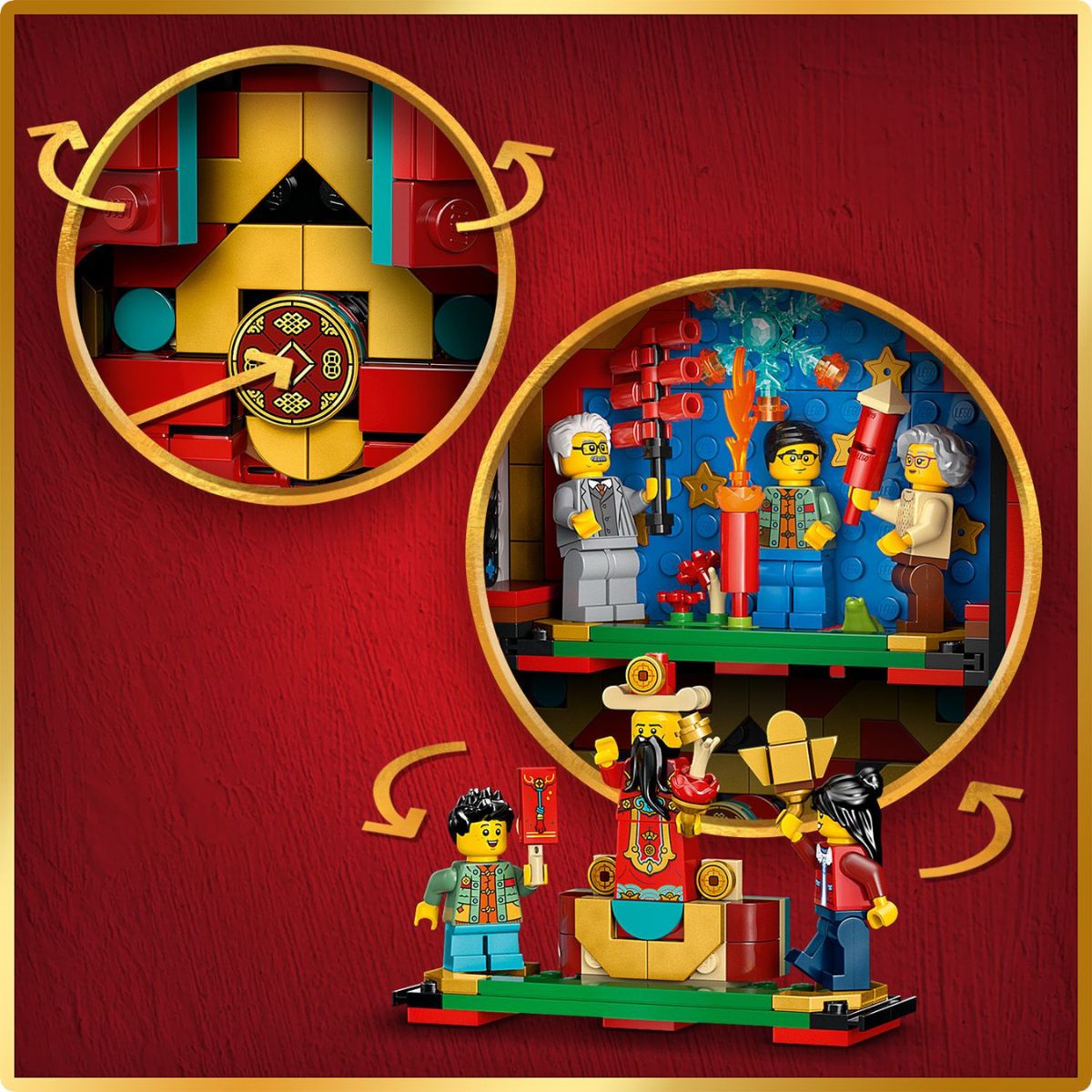 Đồ Chơi Lắp Ráp Pháo Hoa Tài Lộc LEGO CHINESE FESTIVAL 80118 (1039 chi tiết)