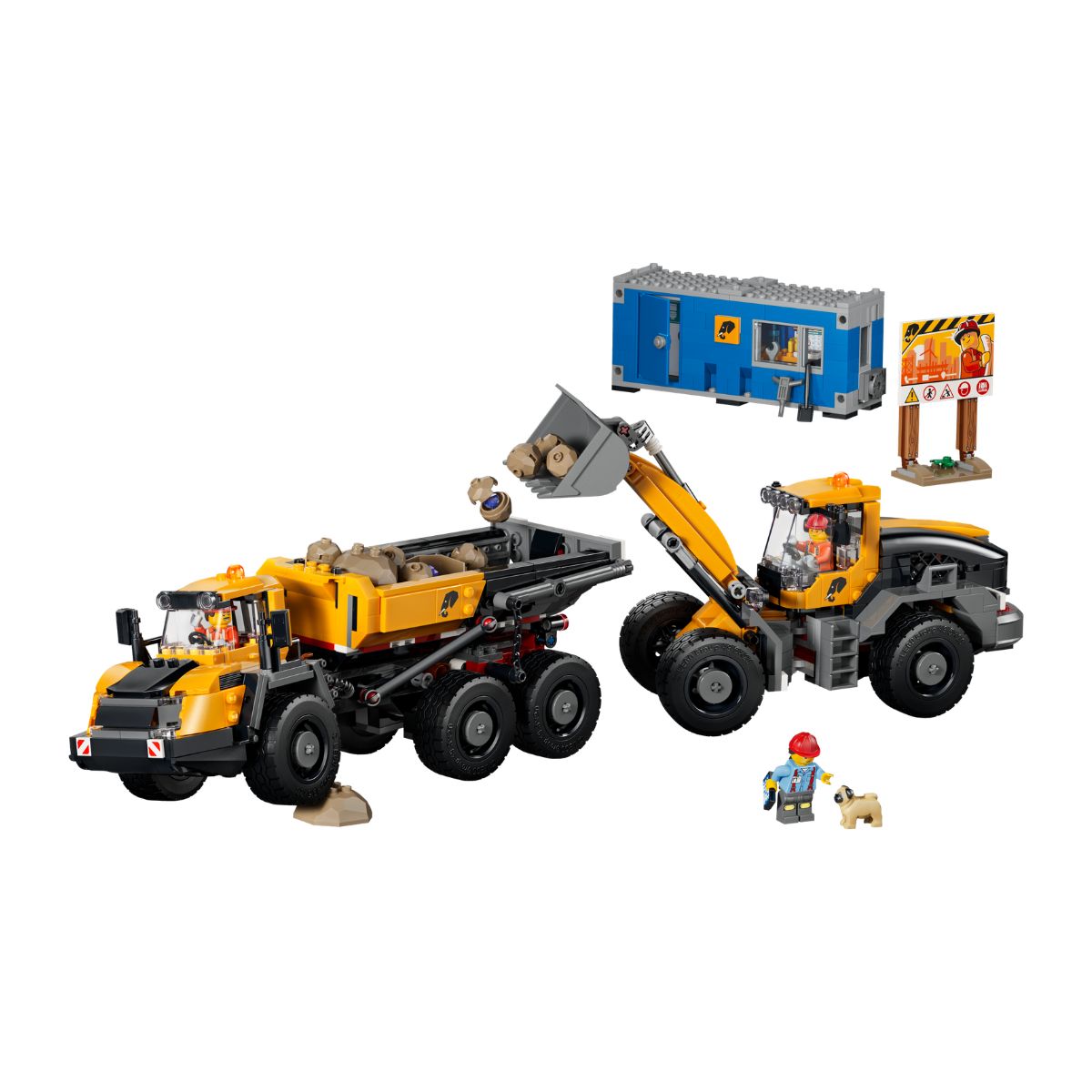 Đồ Chơi Lắp Ráp Phương Tiện Công Trình: Xe Ben Và Xe Xúc Lật LEGO CITY 60494 (1132 chi tiết)
