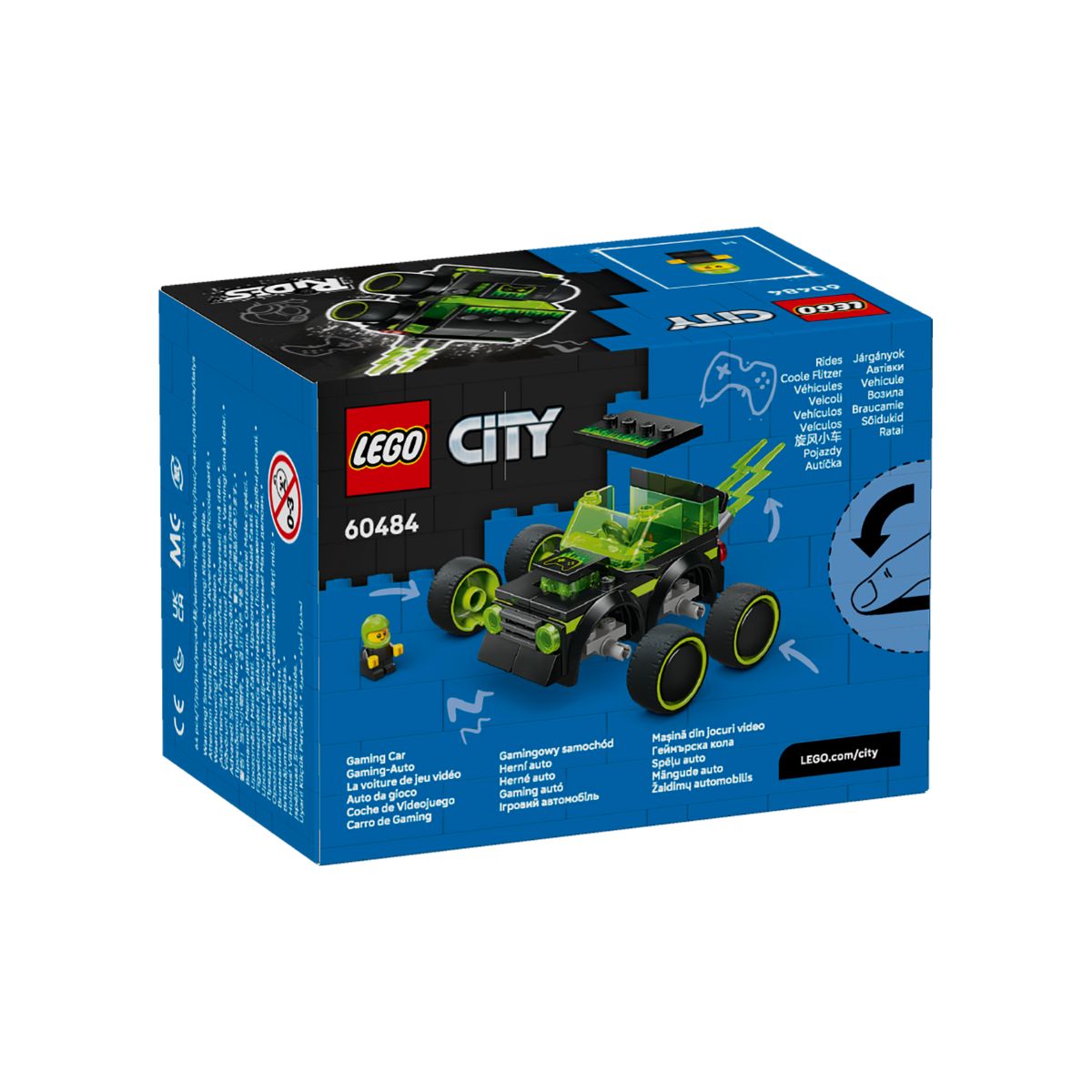 Đồ Chơi Lắp Ráp Rides - Xe Đua Phong Cách Game LEGO CITY 60484 (64 Chi Tiết)