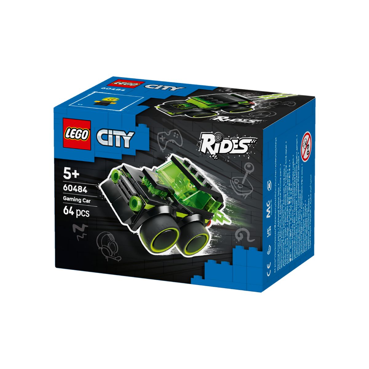 Đồ Chơi Lắp Ráp Rides - Xe Đua Phong Cách Game LEGO CITY 60484 (64 Chi Tiết)