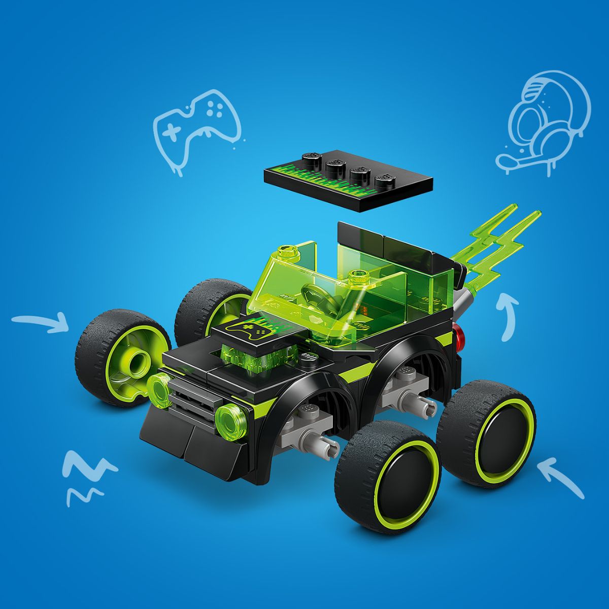 Đồ Chơi Lắp Ráp Rides - Xe Đua Phong Cách Game LEGO CITY 60484 (64 Chi Tiết)