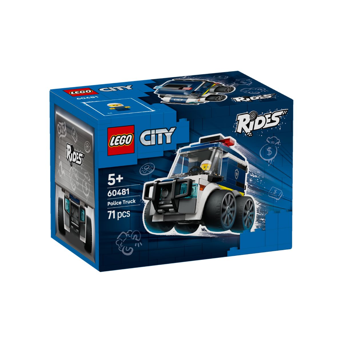 Đồ Chơi Lắp Ráp Rides - Xe Tải Cảnh Sát LEGO CITY 60481 (71 Chi Tiết)