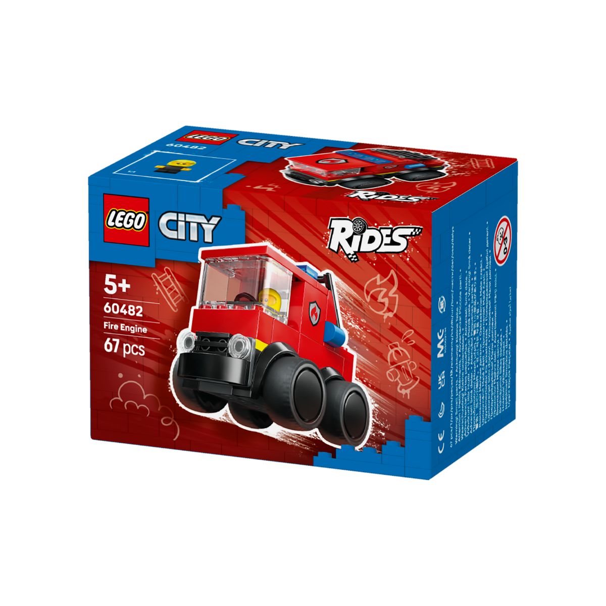 Đồ Chơi Lắp Ráp Rides - Xe Tải Cứu Hỏa LEGO CITY 60482 (67 Chi Tiết)