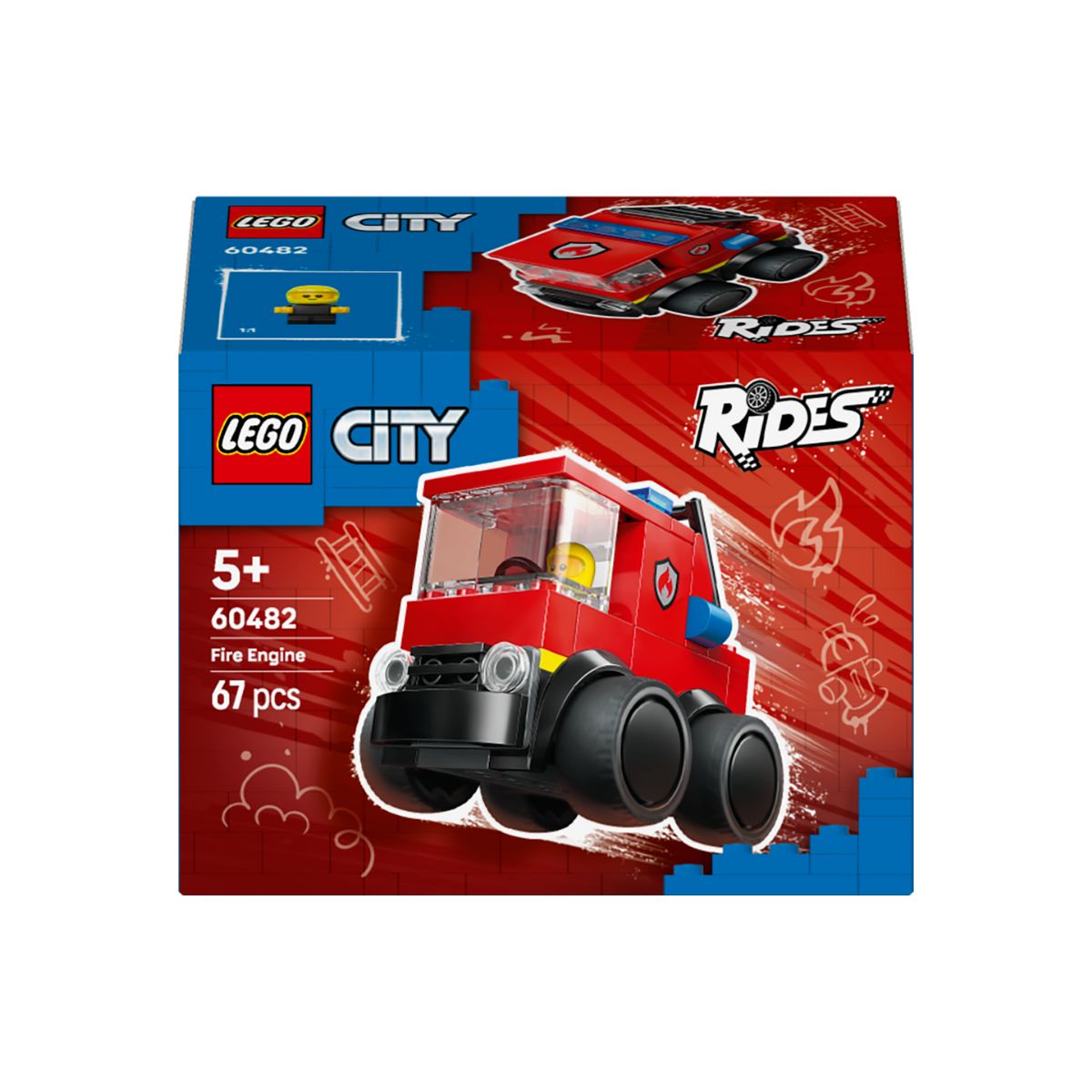 Đồ Chơi Lắp Ráp Rides - Xe Tải Cứu Hỏa LEGO CITY 60482 (67 Chi Tiết)
