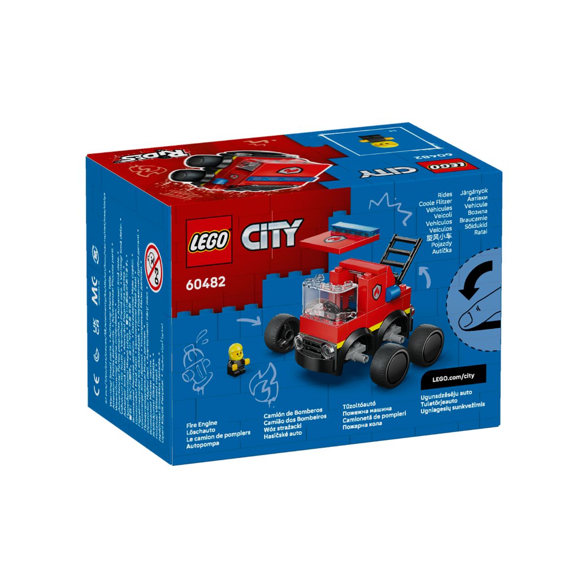 Đồ Chơi Lắp Ráp Rides - Xe Tải Cứu Hỏa LEGO CITY 60482 (67 Chi Tiết)