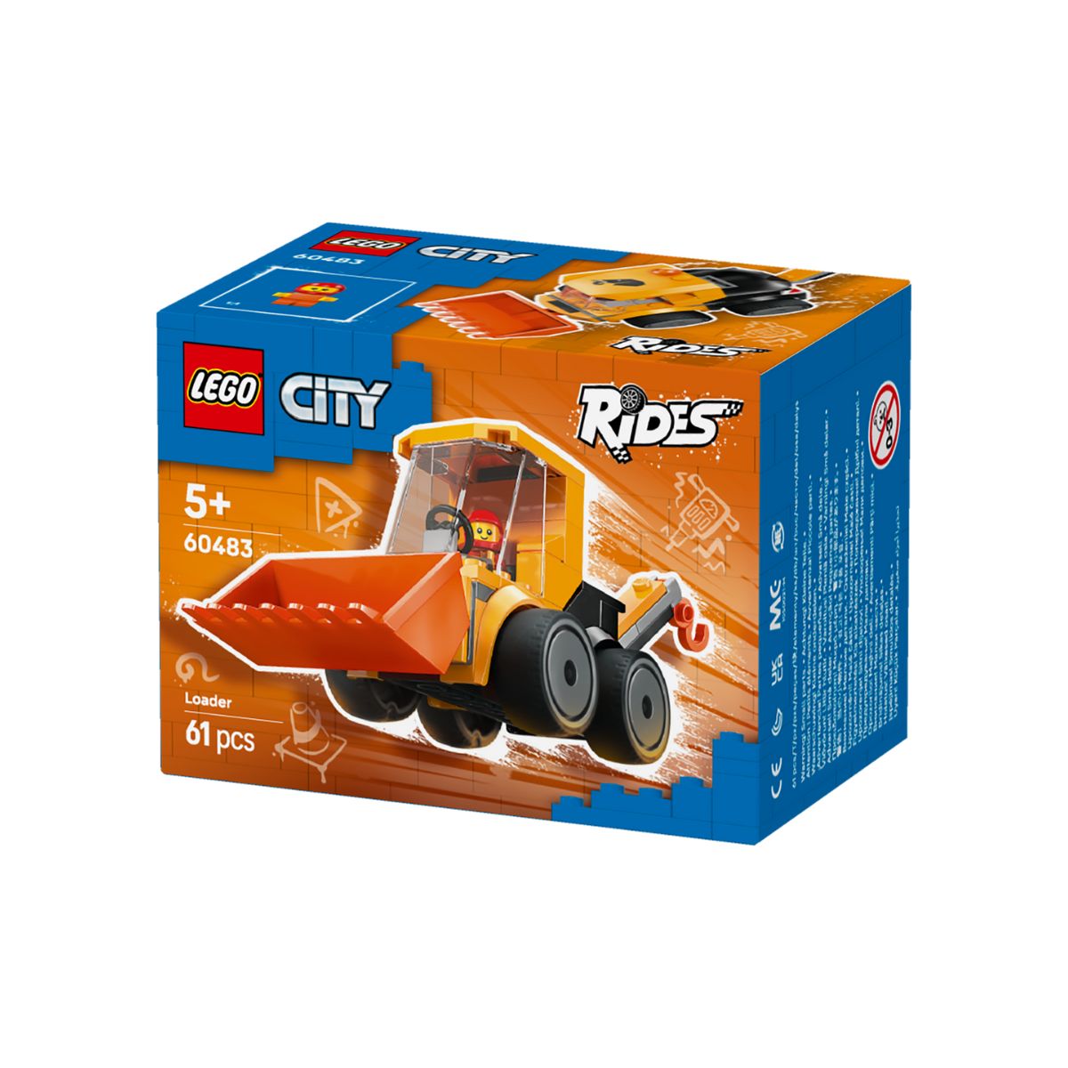 Đồ Chơi Lắp Ráp Rides - Xe Xúc Công Trình LEGO CITY 60483 (61 Chi Tiết)