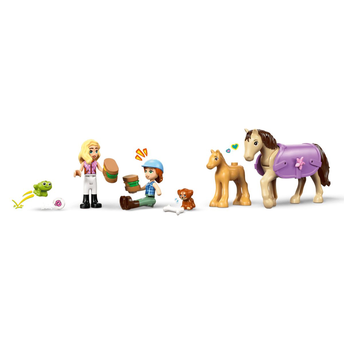 Đồ Chơi Lắp Ráp Rơ-Moóc Chở Ngựa Và Ngựa Con LEGO FRIENDS 42695 (279 Chi Tiết)