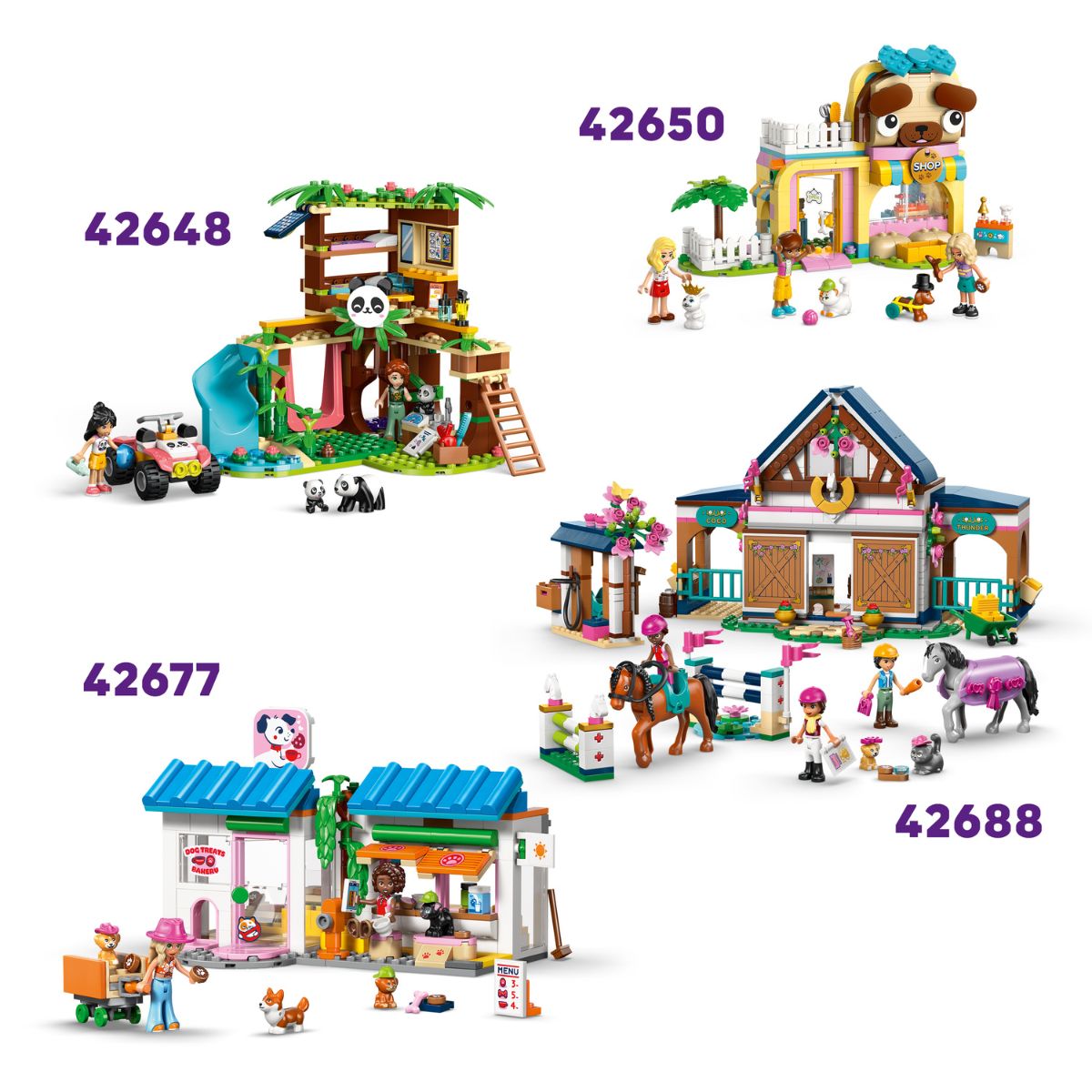 Đồ Chơi Lắp Ráp Rơ-Moóc Chở Ngựa Và Ngựa Con LEGO FRIENDS 42695 (279 Chi Tiết)