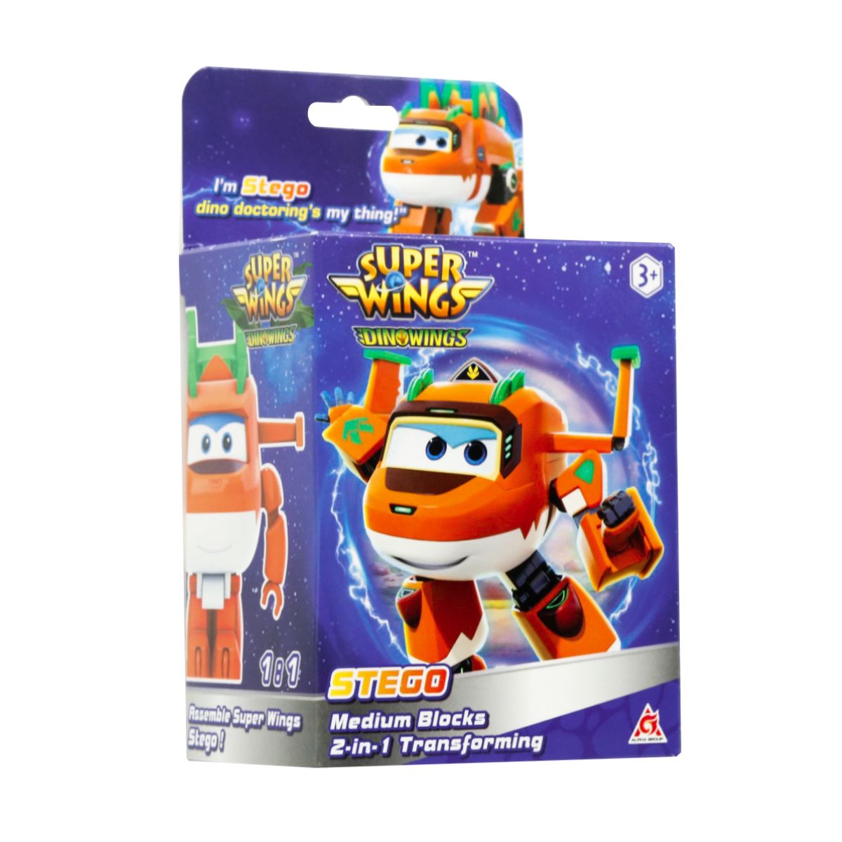 Đồ Chơi Lắp Ráp Robot Biến Hình Khủng Long Stego Bác Sĩ SUPERWINGS EU380520-2