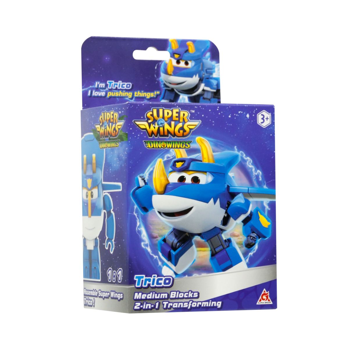 Đồ Chơi Lắp Ráp Robot Biến Hình Khủng Long Trico Sức Mạnh SUPERWINGS EU380520-3