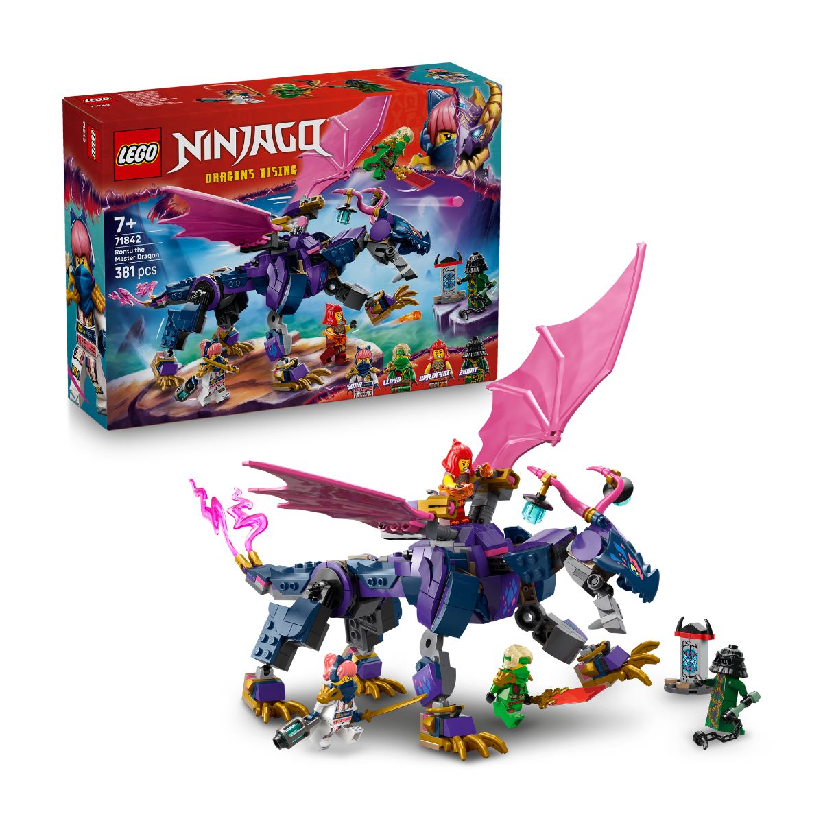 Đồ Chơi Lắp Ráp Rồng Bậc Thầy Rontu LEGO NINJAGO 71842 (381 chi tiết)