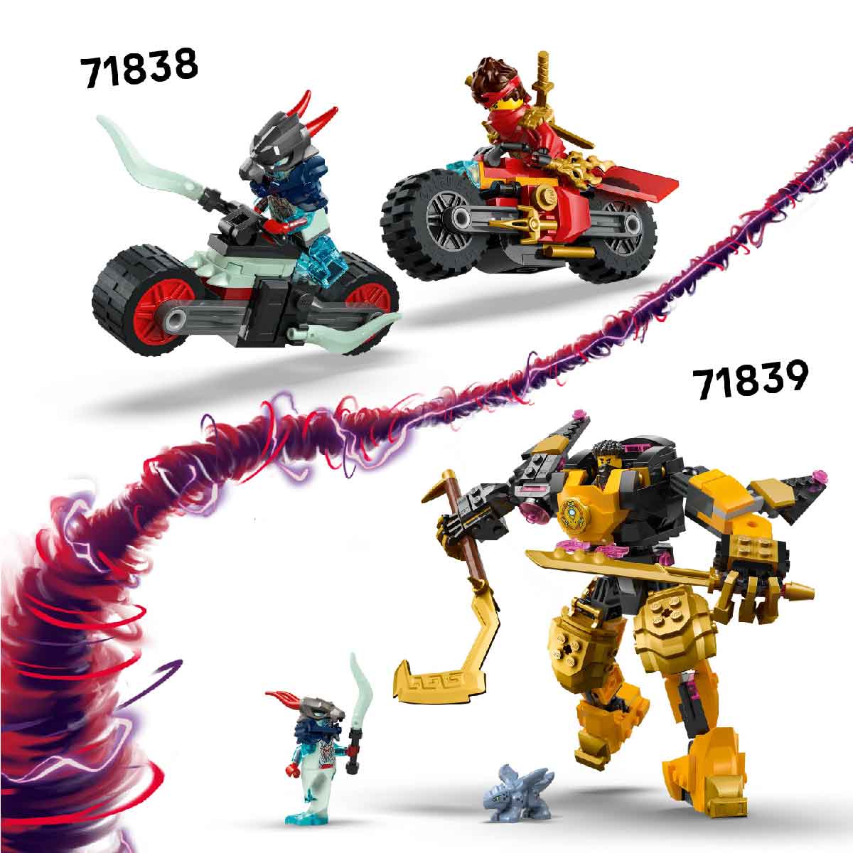 Đồ Chơi Lắp Ráp Rồng Bậc Thầy Rontu LEGO NINJAGO 71842 (381 chi tiết)