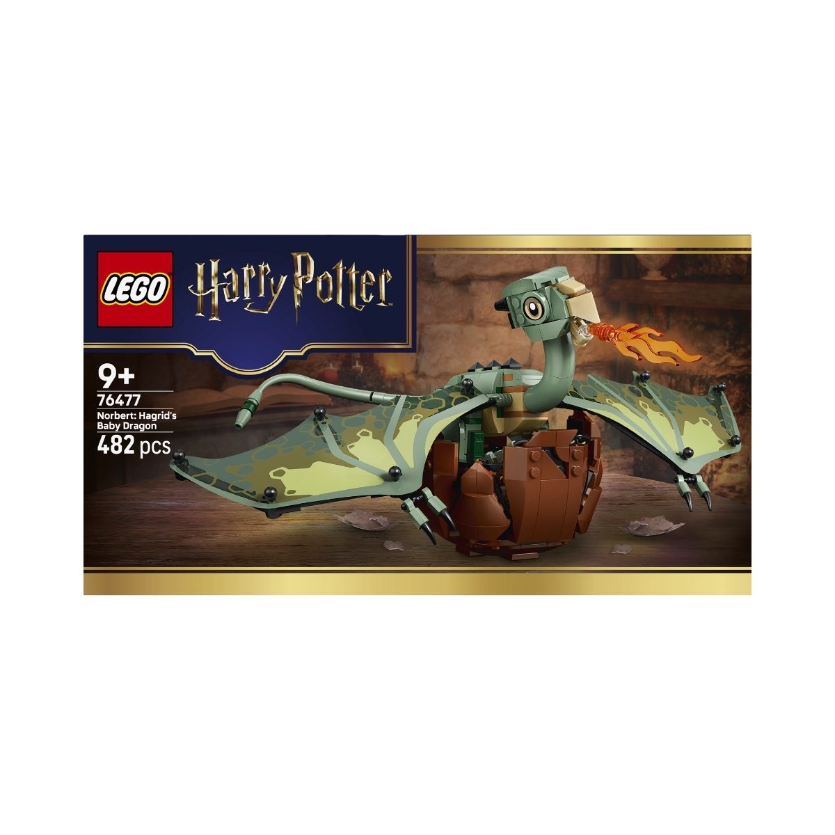 Đồ Chơi Lắp Ráp Rồng Con Norbert Của Hagrid LEGO HARRY POTTER 76477 (482 chi tiết)