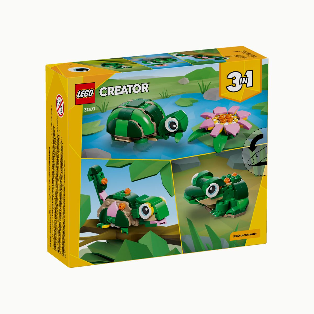 Đồ chơi lắp ráp Rùa Đáng Yêu và Hoa Ly LEGO CREATOR 31377 (124 chi tiết)