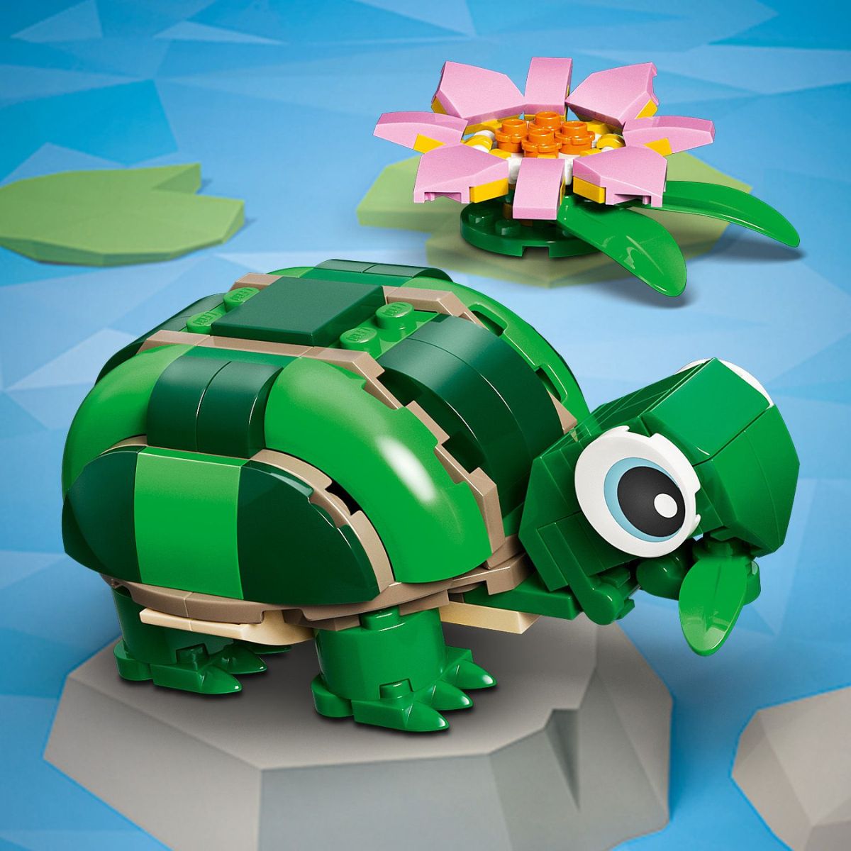 Đồ chơi lắp ráp Rùa Đáng Yêu và Hoa Ly LEGO CREATOR 31377 (124 chi tiết)
