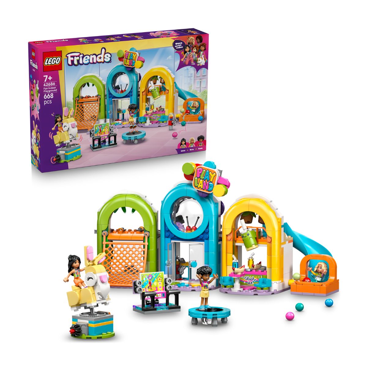Đồ Chơi Lắp Ráp Sân Chơi Trong Nhà Vui Nhộn LEGO FRIENDS 42686 (668 chi tiết)
