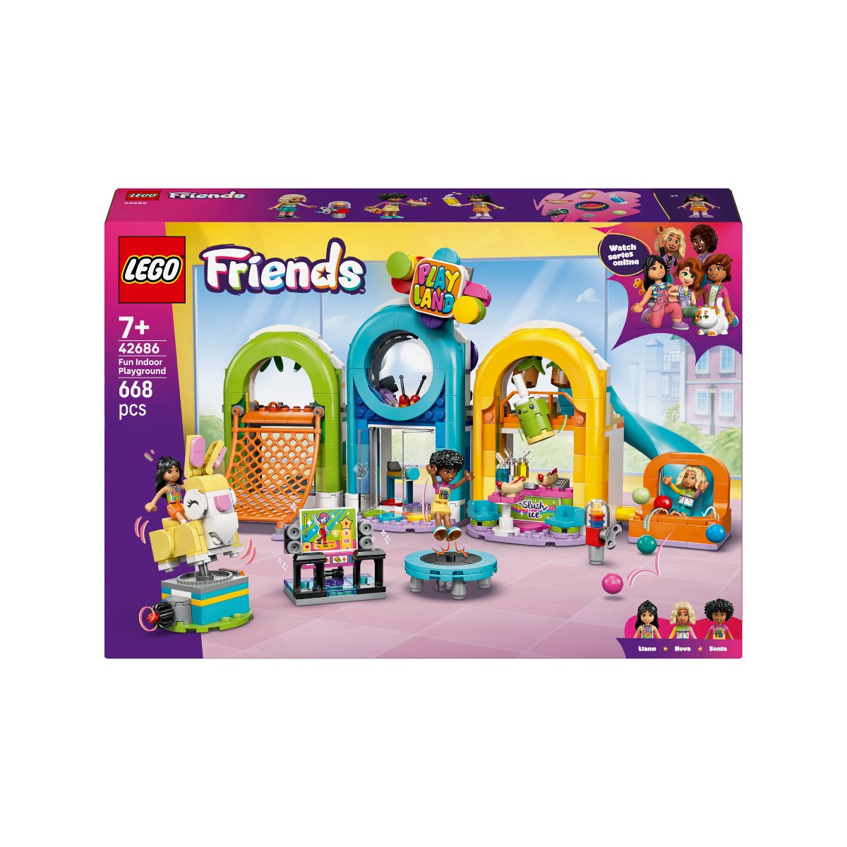 Đồ Chơi Lắp Ráp Sân Chơi Trong Nhà Vui Nhộn LEGO FRIENDS 42686 (668 chi tiết)