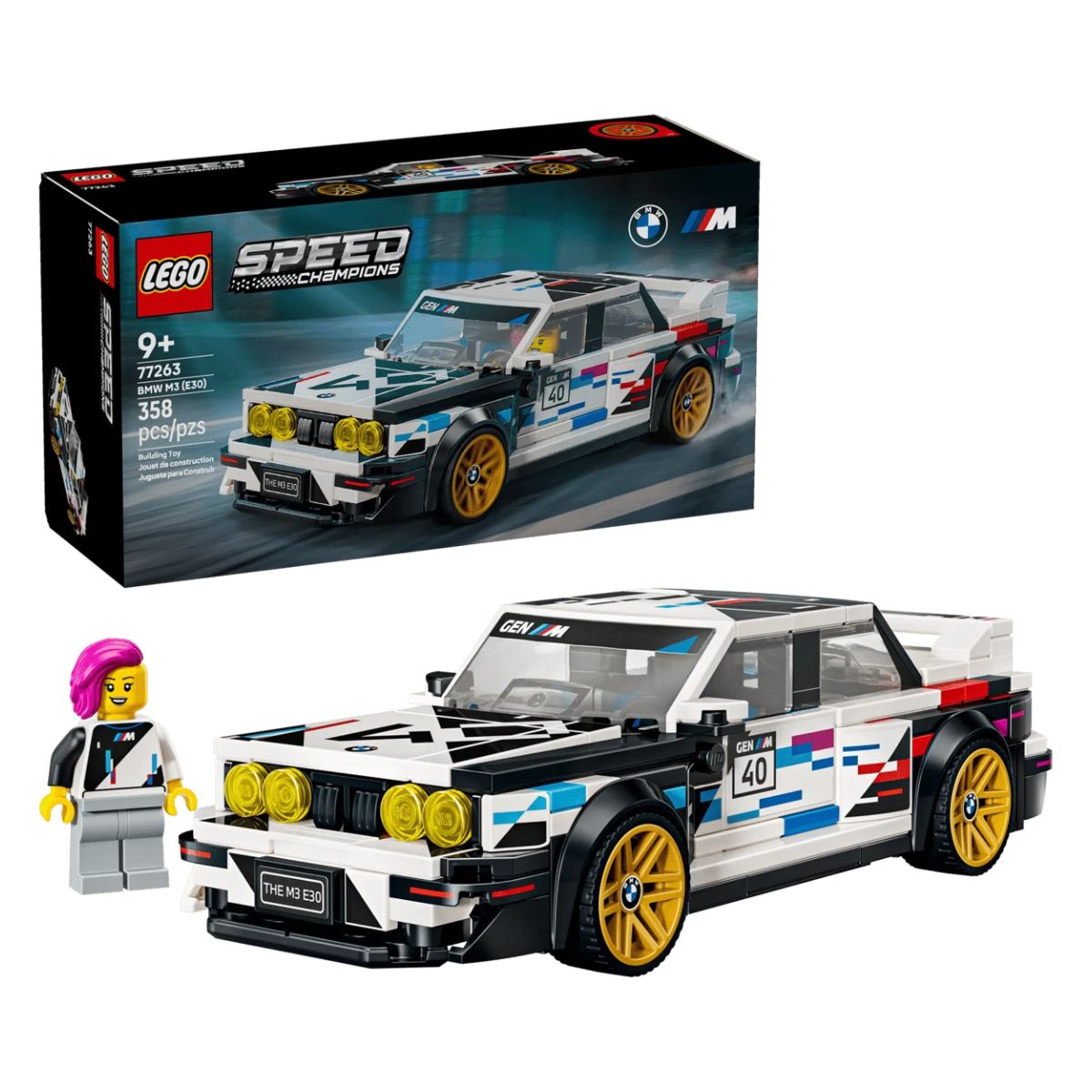 Đồ Chơi Lắp Ráp Siêu Xe BMW M3 (E30) LEGO SPEED CHAMPIONS 77263 (358 Chi Tiết)