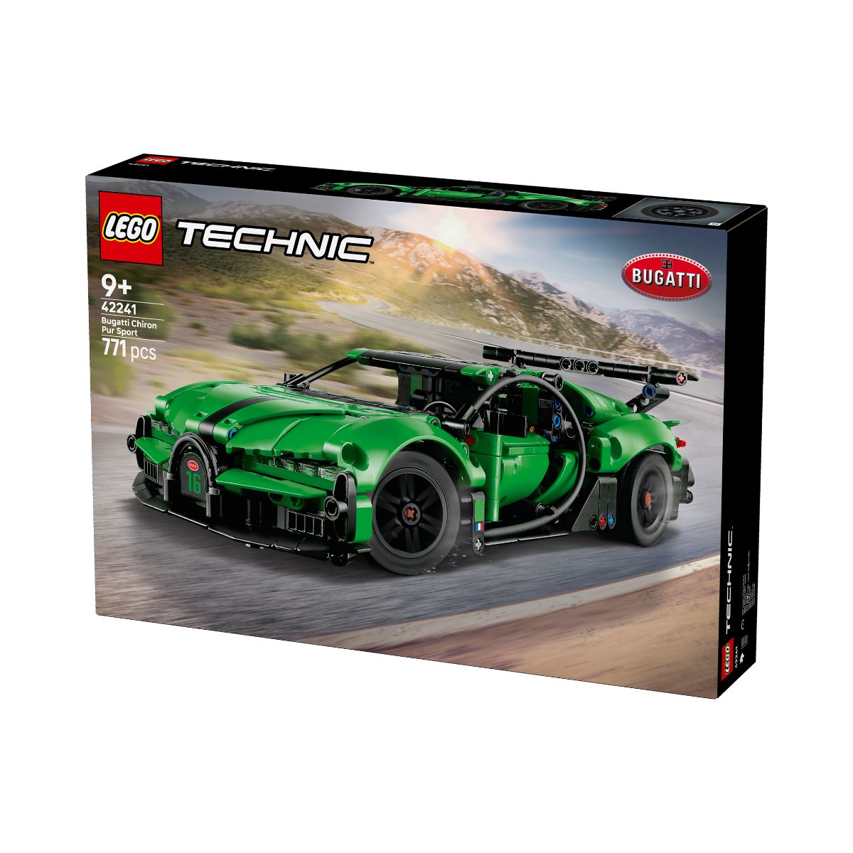 Đồ Chơi Lắp Ráp Siêu Xe Bugatti Chiron Pur Sport Xanh Lá LEGO TECHNIC 42241 (771 chi tiết)