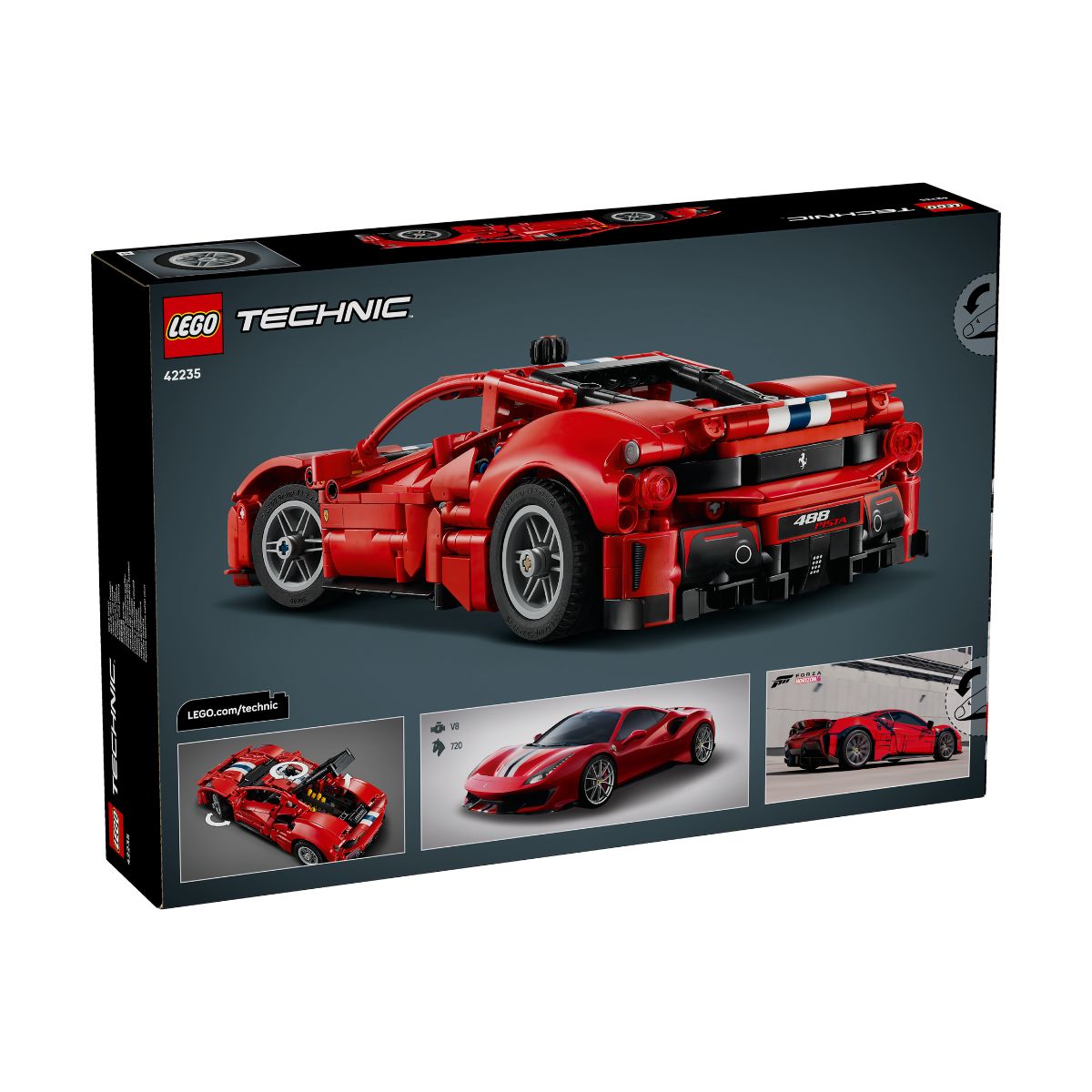 Đồ Chơi Lắp Ráp Siêu Xe Ferrari 488 PISTA LEGO TECHNIC 42235 (882 Chi Tiết)