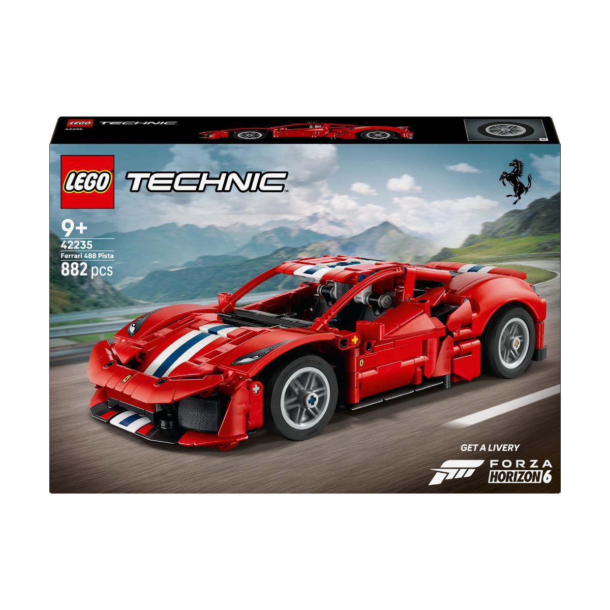 Đồ Chơi Lắp Ráp Siêu Xe Ferrari 488 PISTA LEGO TECHNIC 42235 (882 Chi Tiết)