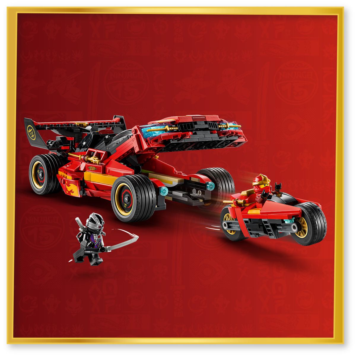 Đồ Chơi Lắp Ráp Siêu Xe X-1 Ninja Charger - Kỷ Niệm 15 Năm LEGO NINJAGO 71867 (691 chi tiết)