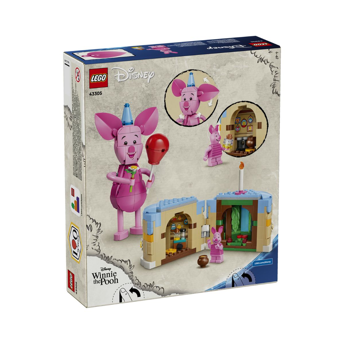 Đồ Chơi Lắp Ráp Sinh Nhật Vui Vẻ Của Piglet LEGO DISNEY PRINCESS 43305 (544 Chi Tiết)