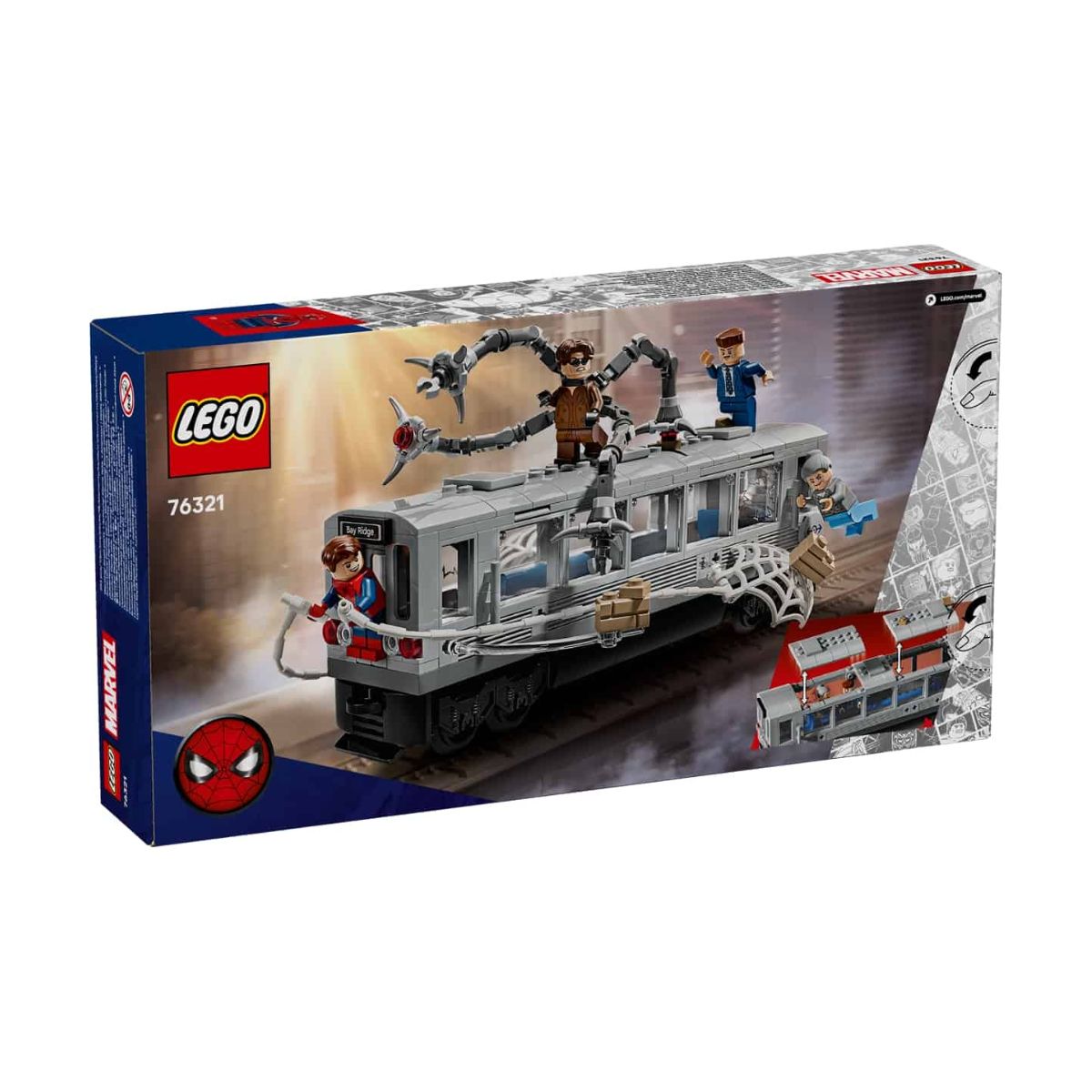 Đồ Chơi Lắp Ráp Spider-Man Đấu Với Doc Ock Tại Tàu Điện Ngầm LEGO SUPERHEROES 76321 (393 chi tiết)