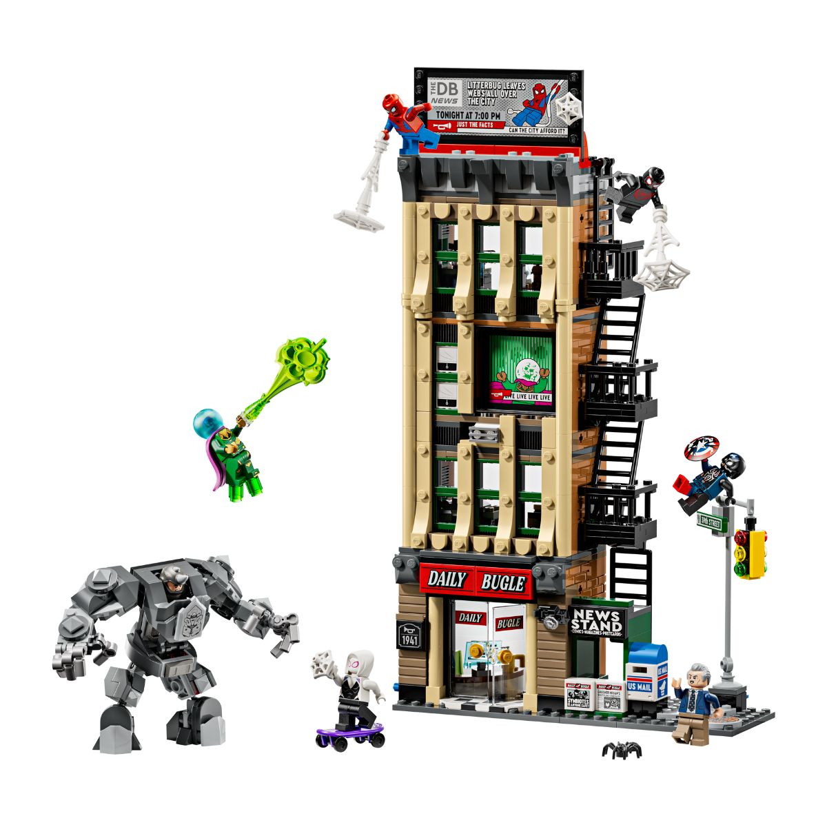 Đồ Chơi Lắp Ráp Spider-Man Và Mysterio: Tòa Soạn Daily Bugle LEGO SUPERHEROES 76342 (781 chi tiết)