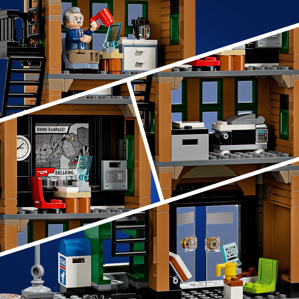 Đồ Chơi Lắp Ráp Spider-Man Và Mysterio: Tòa Soạn Daily Bugle LEGO SUPERHEROES 76342 (781 chi tiết)