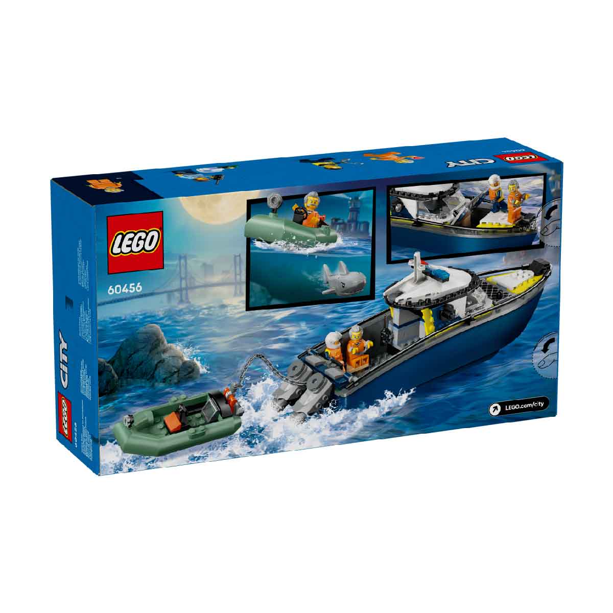 Đồ Chơi Lắp Ráp Tàu Cảnh Sát – Truy Bắt Tội Phạm LEGO CITY 60456