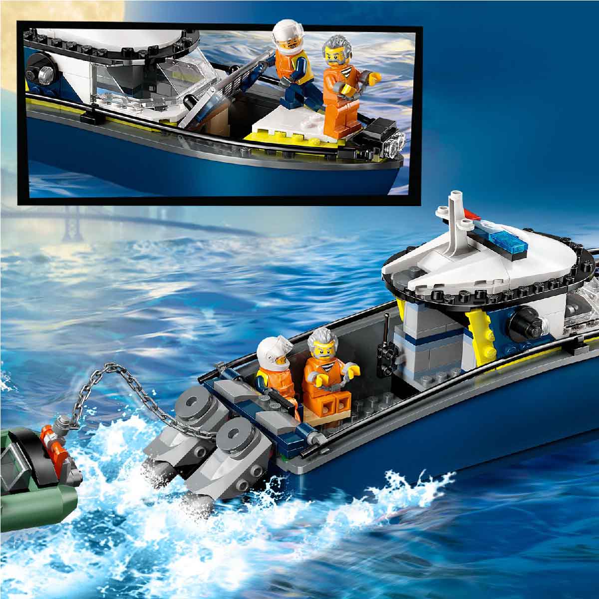 Đồ Chơi Lắp Ráp Tàu Cảnh Sát – Truy Bắt Tội Phạm LEGO CITY 60456