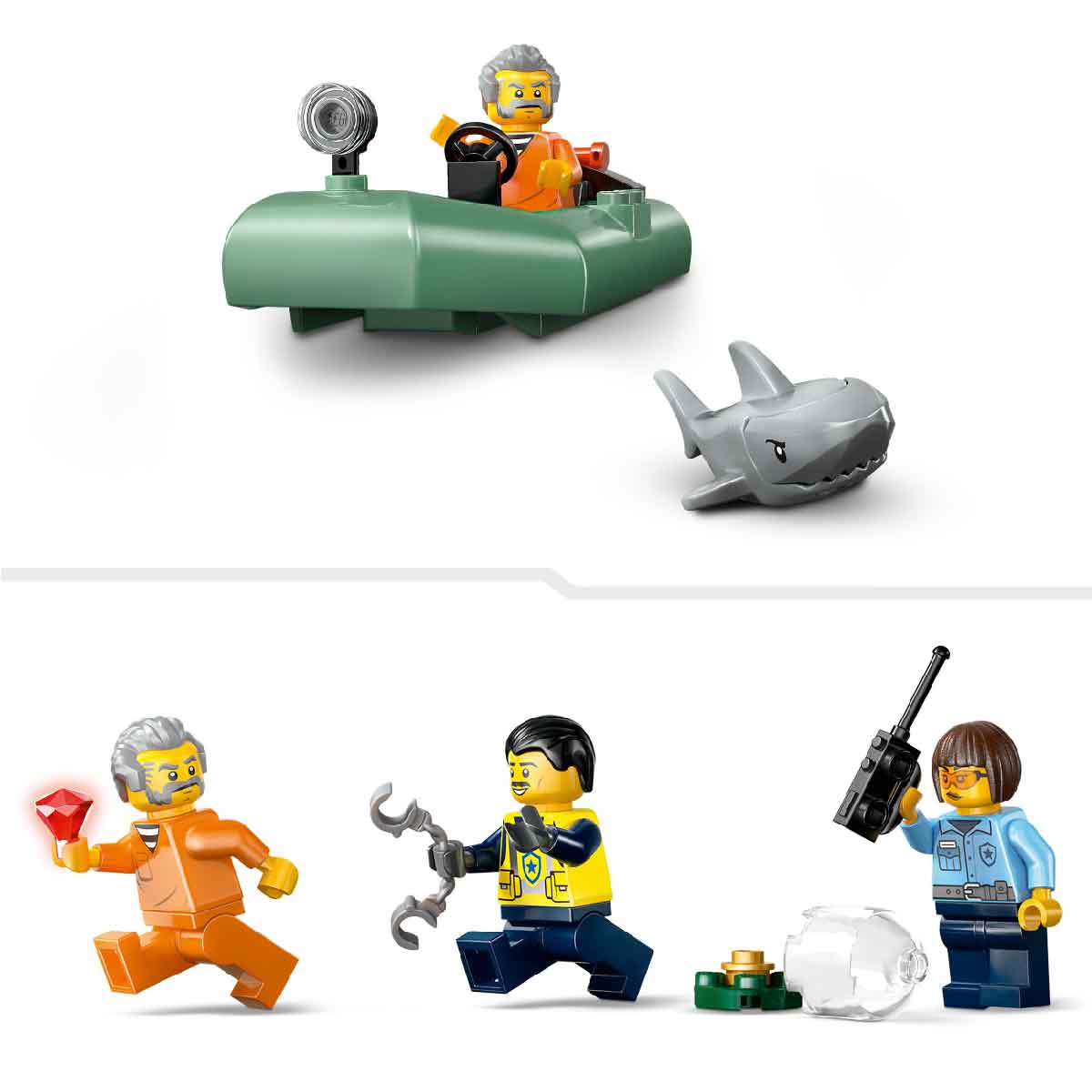 Đồ Chơi Lắp Ráp Tàu Cảnh Sát – Truy Bắt Tội Phạm LEGO CITY 60456