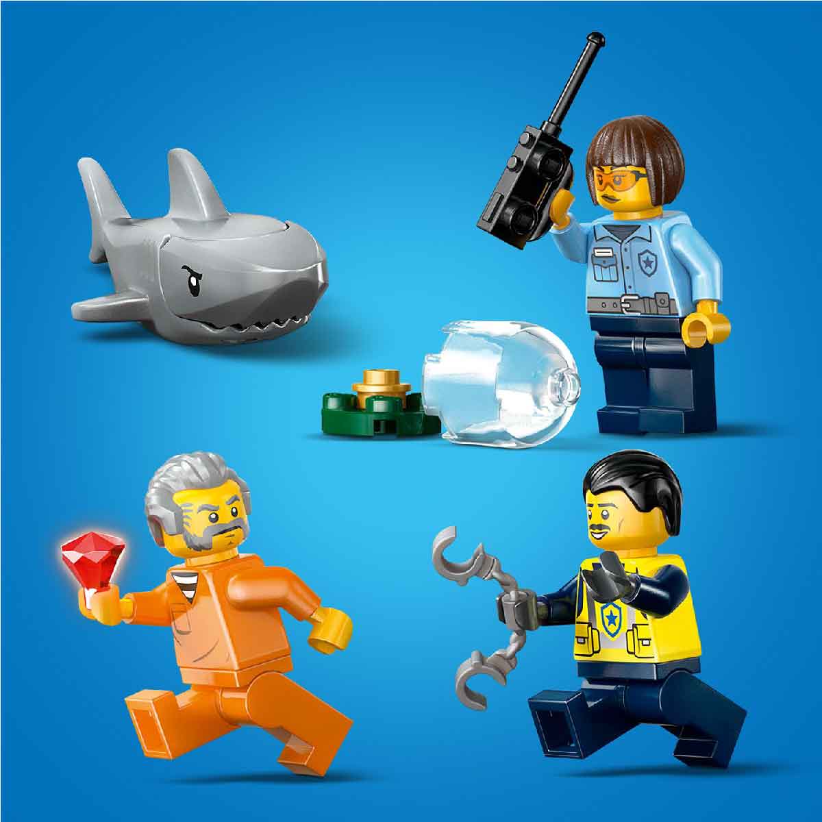 Đồ Chơi Lắp Ráp Tàu Cảnh Sát – Truy Bắt Tội Phạm LEGO CITY 60456