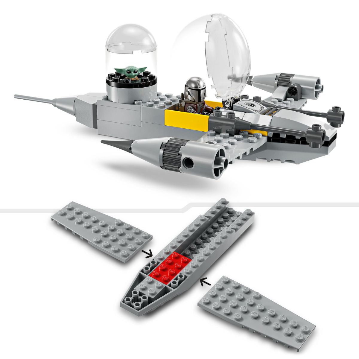 Đồ Chơi Lắp Ráp Tàu Chiến N-1 Của Mando Và Grogu LEGO STAR WARS 75410 (92 chi tiết)
