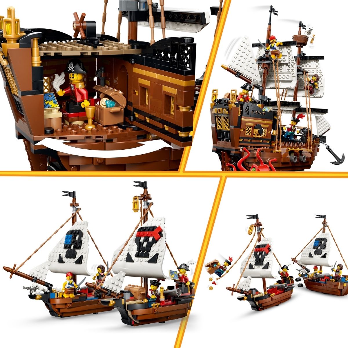 Đồ Chơi Lắp Ráp Tàu Cướp Biển LEGO CREATOR 31387 (1074 chi tiết)